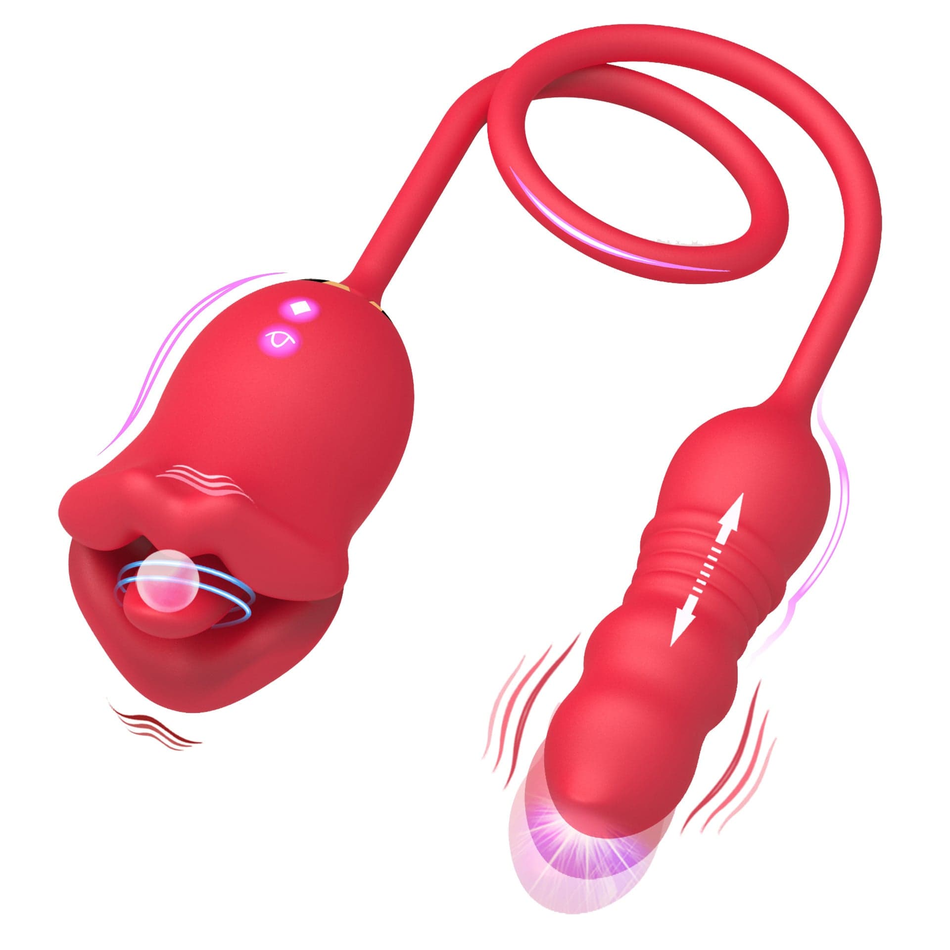 Lurevibe - Groer Mund, Zungenleck-Vibrator, weibliche Masturbation Lurevibe - Groer Mund, Zungenleck-Vibrator, weibliche Masturbation