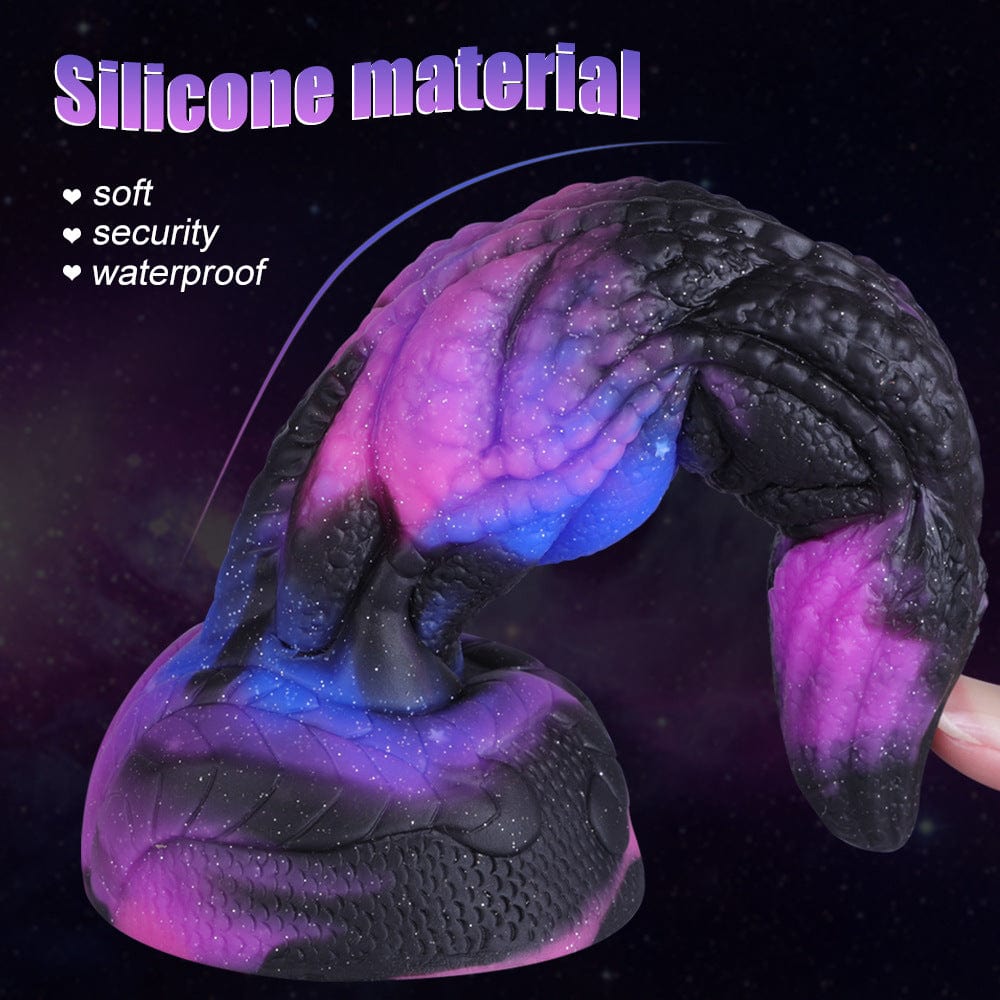 Starry Dark Purple Special-Shaped Artificial Dildo - Lurevibe