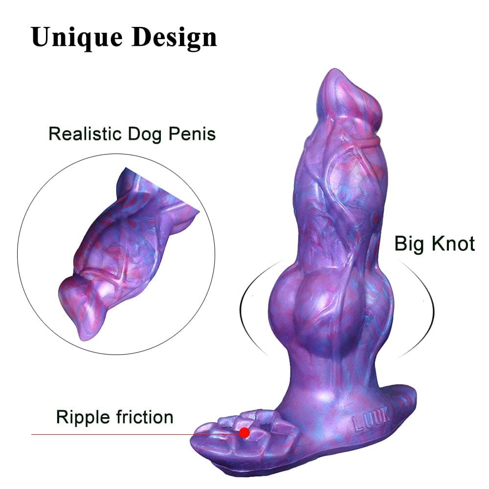 4.9‘’ Remote Control Vibrating Dildo Clit Stimulate Anal Plug