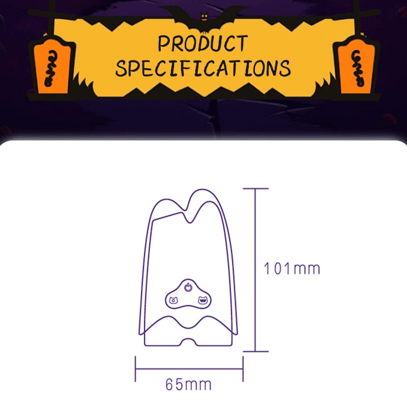 SHEYAY Ghost Vibrating Sucking Masturbator Halloween Limited - Lurevibe