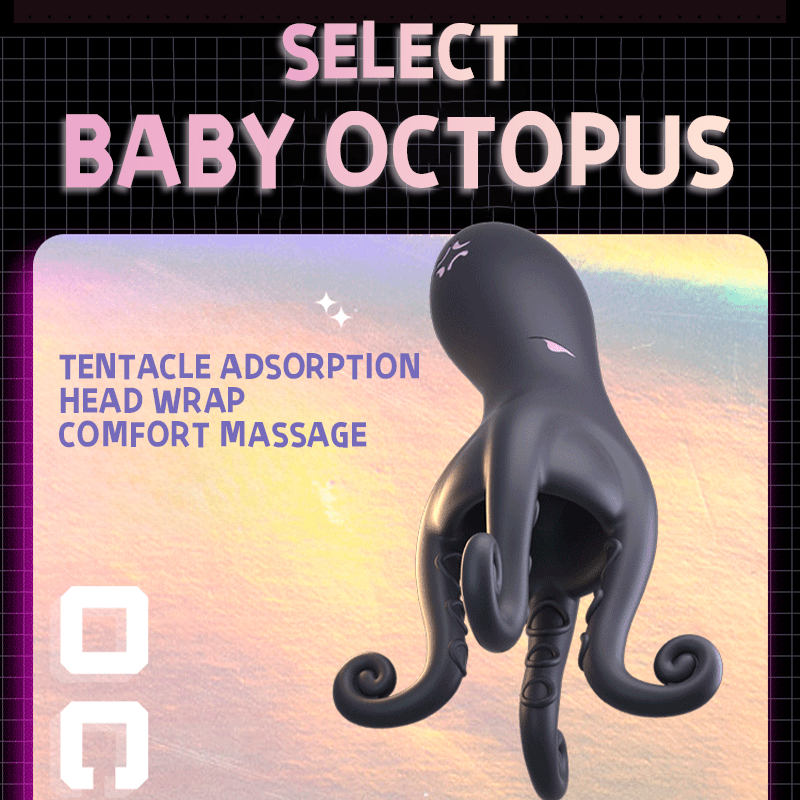 Penis Vibrator 10 Vibrating Modes with Barbel Tentacles Particles Octopus Male Sex Toys - Lurevibe