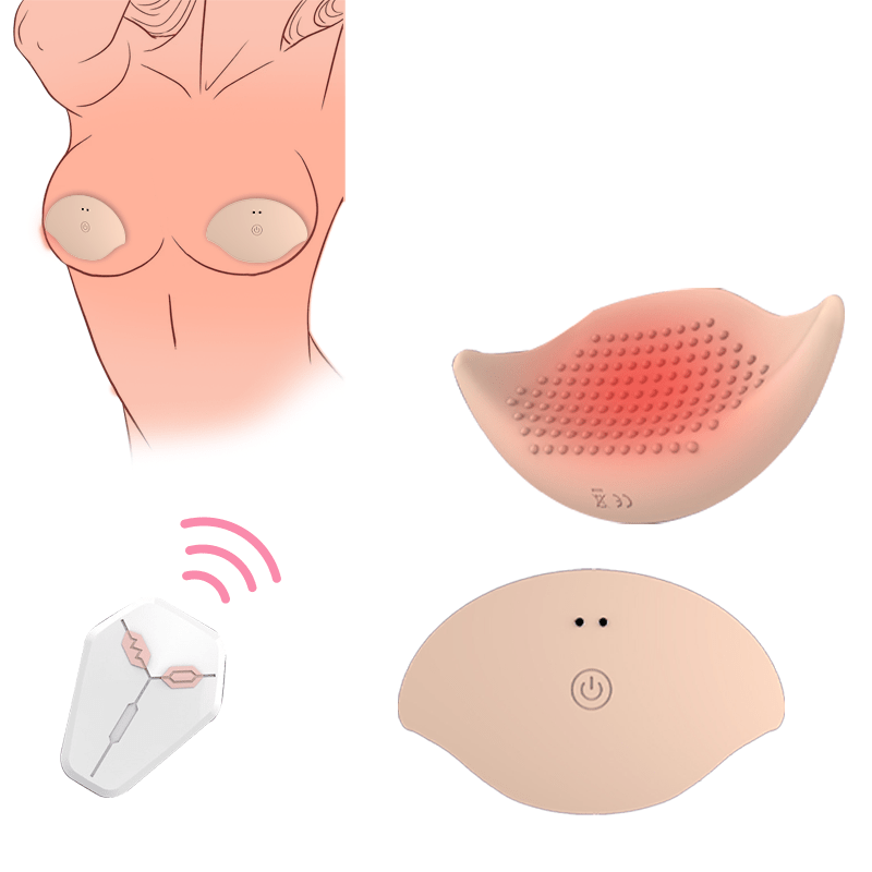 Invisible Wearable Breast Massage Vibrator With Remote Control - Lurevibe