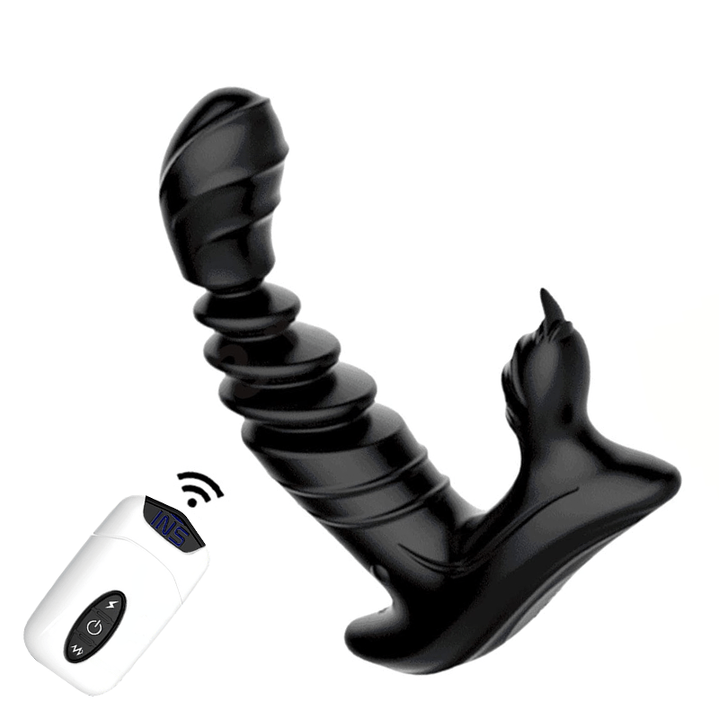 Lurevibe - Telescopic Prostate Massager Shock G-spot Anal Plug Lurevibe - Telescopic Prostate Massager Shock G-spot Anal Plug