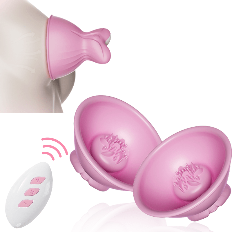 Vibrating Rotation Breast Massager Clitoral Stimulator Remote Control - Lurevibe