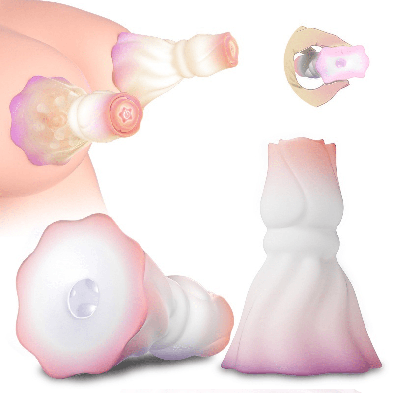 YEAIN Rose Nipple Stimulation Vibrators Manual Sucking Teasing Nipple Toy - Lurevibe