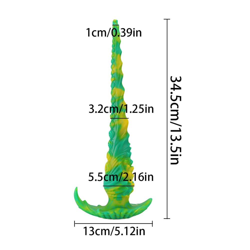 13.5 Inches Long Dildo Huge Anal Plug Monster Fantasy Knot Dildos - Lurevibe