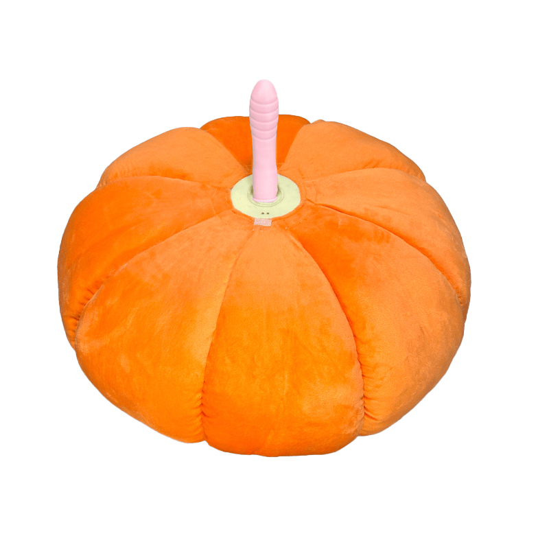Pumpkin-shaped Pillow Style Thrusting Dildo Sex Machine Vibrator  Lurevibe