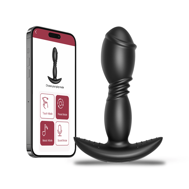 Lurevibe - Remote App Control Dildo Butt Plug Vibrator Anal Sex Toys for Men - Lurevibe