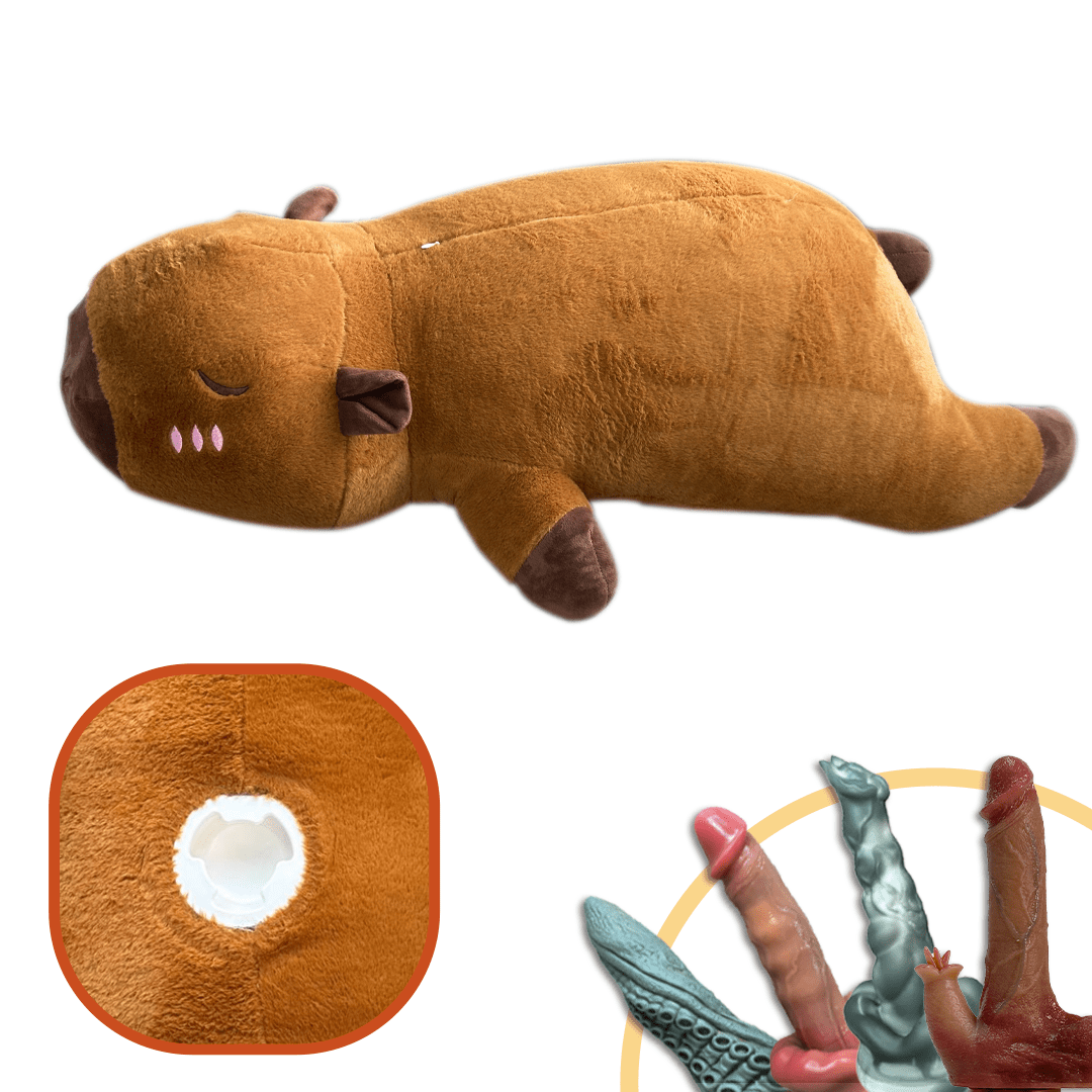 Plush Dildo Machine Thrusting Licking Dildo Machine Sex Toy With Remote Control - Lurevibe