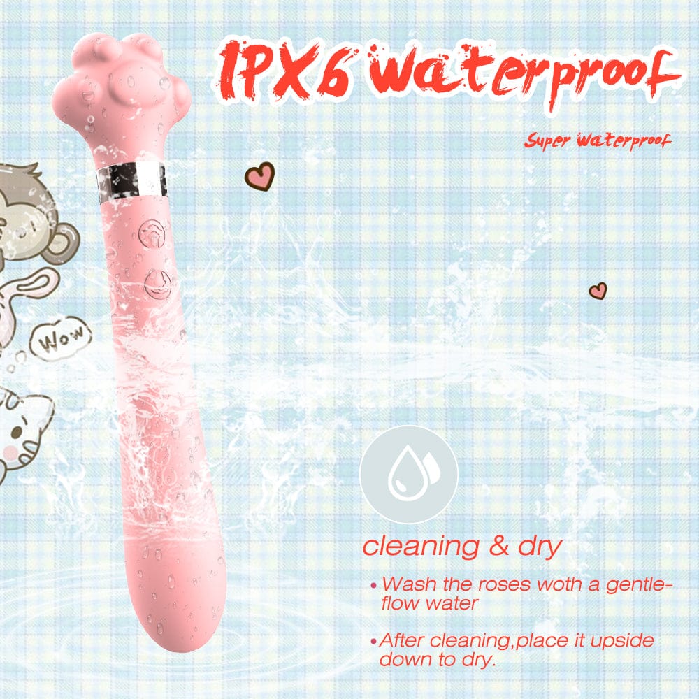 Cute Cat Paw 7 Flapping Clitoral G Spot Vibrator - Lurevibe