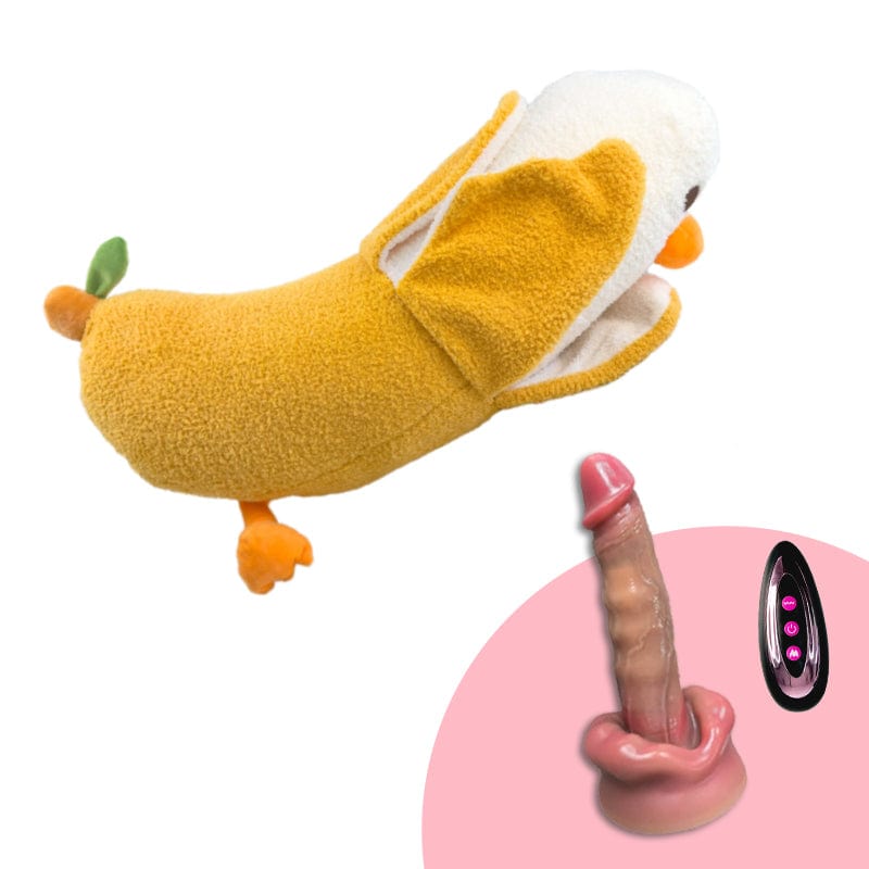 Plush Dildo Machine Thrusting Licking Dildo Machine Sex Toy With Remote Control - Lurevibe