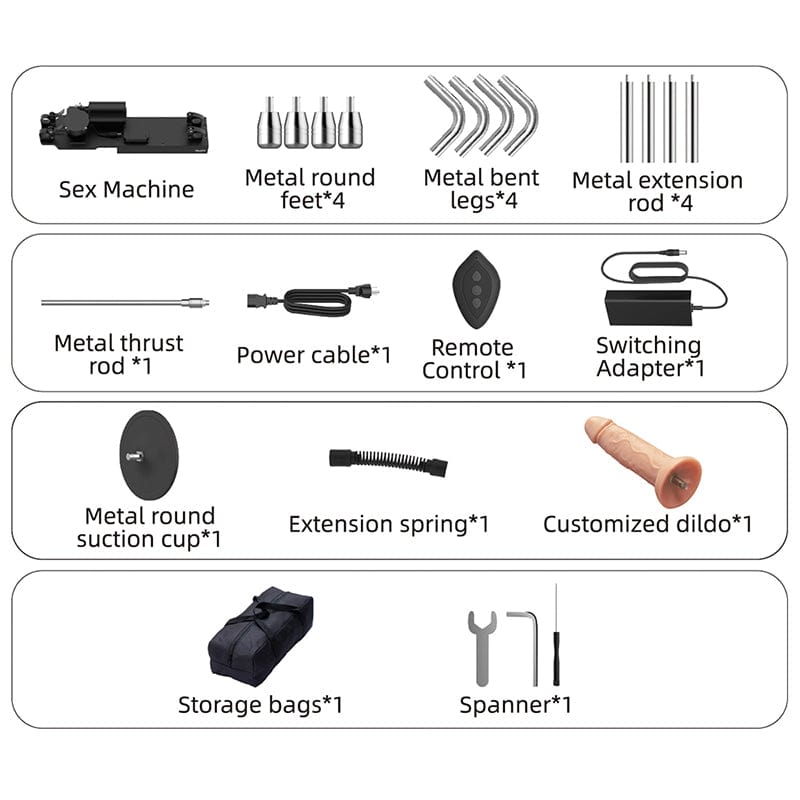 SHEYAY Electronic Dog Female Sex Machine Multiple Accessories - Lurevibe