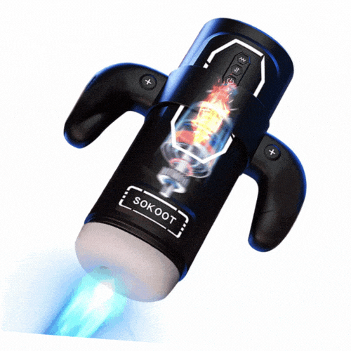 Lurevibe - Handheld Retractable Sucking & Heating Male Penis Stroker - Lurevibe