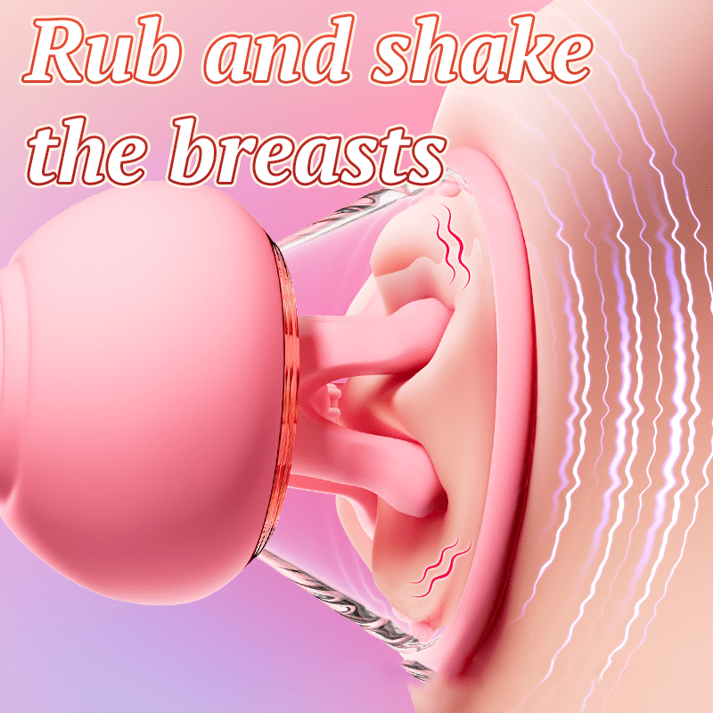 First Kiss 2 in 1 Kneading Nipple Clamps Breast Massager - Lurevibe