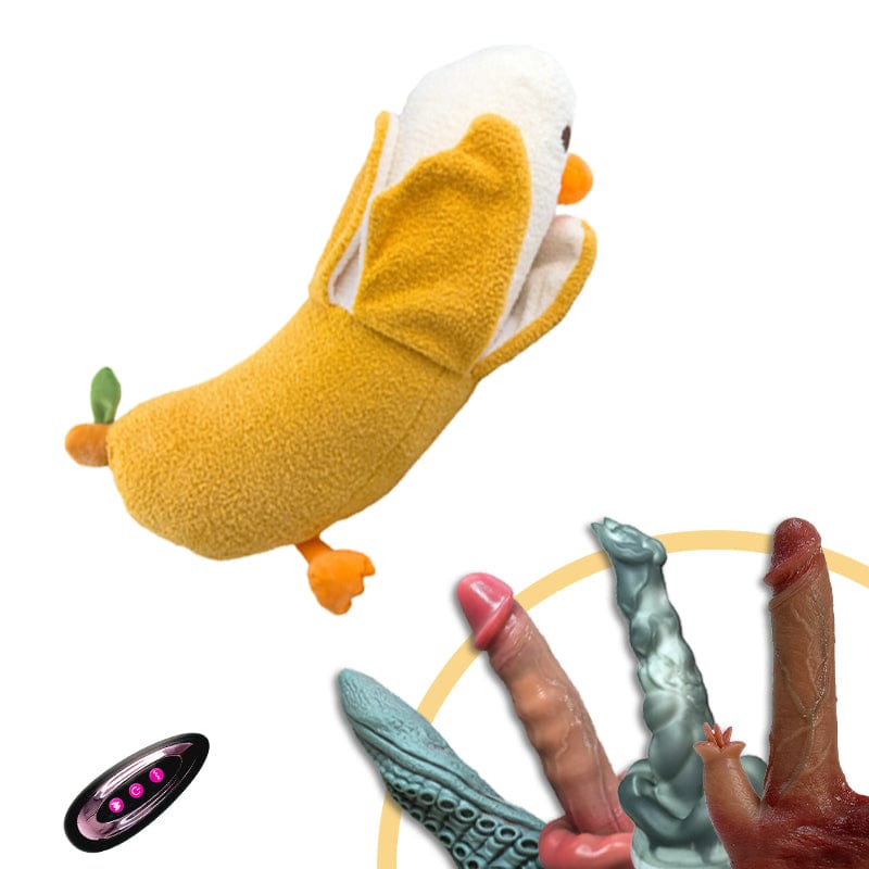 Plush Dildo Machine Thrusting Licking Dildo Machine Sex Toy With Remote Control - Lurevibe