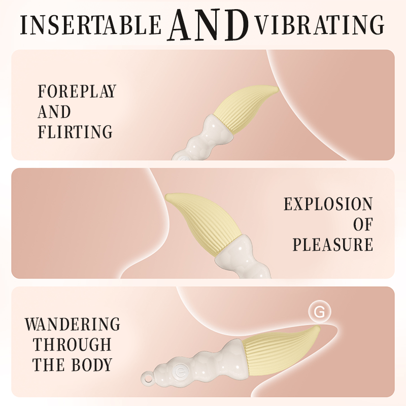 Cutie Pen Pendant Vibrator With Chain - Lurevibe