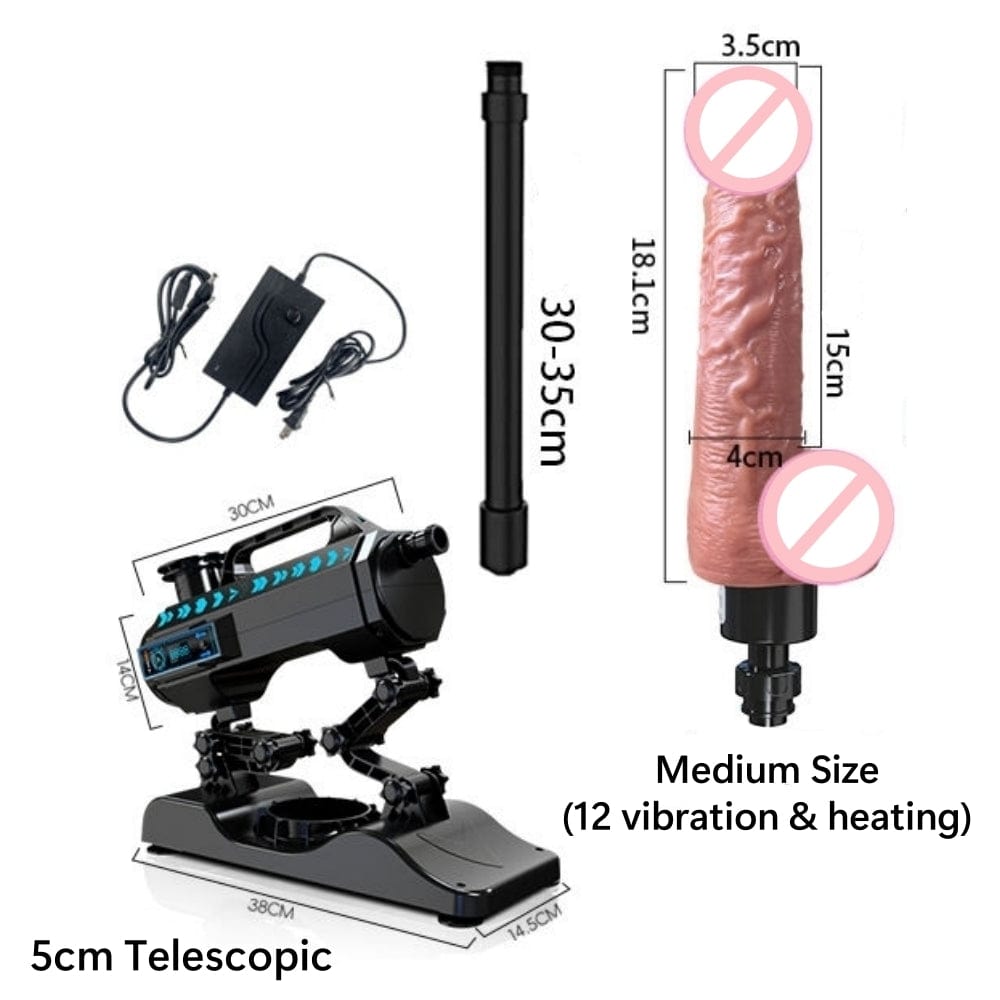 Fully Automatic Telescopic Dildo Machine Female Masturbator - Lurevibe