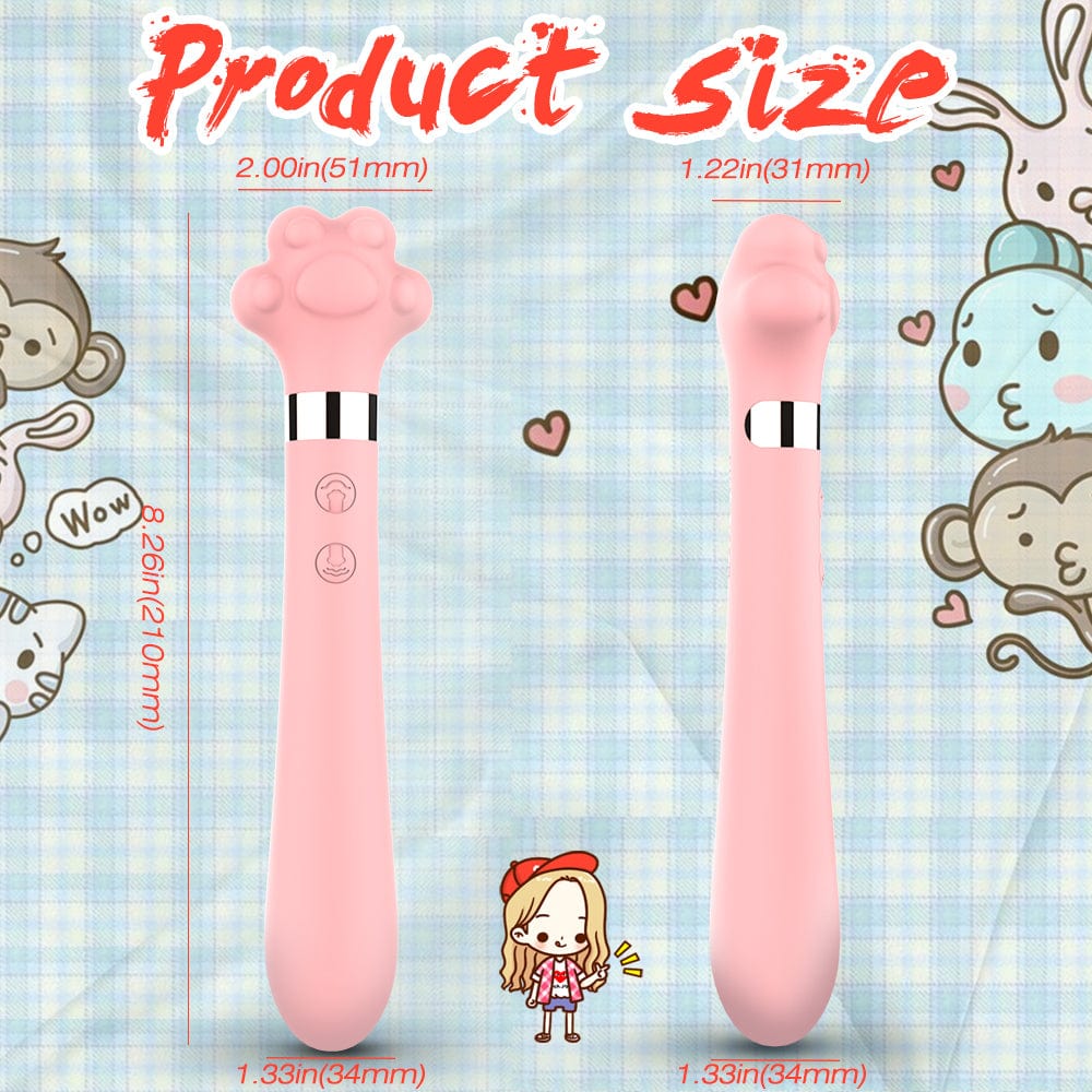 Cute Cat Paw 7 Flapping Clitoral G Spot Vibrator - Lurevibe