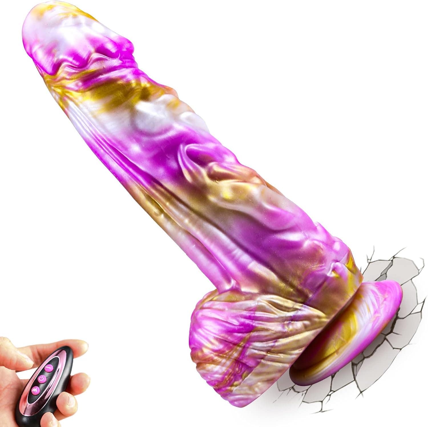 6.6'' Huge Monster Fantasy Dildo Thrusting Vibrator Lurevibe 6.6'' Huge Monster Fantasy Dildo Thrusting Vibrator Lurevibe
