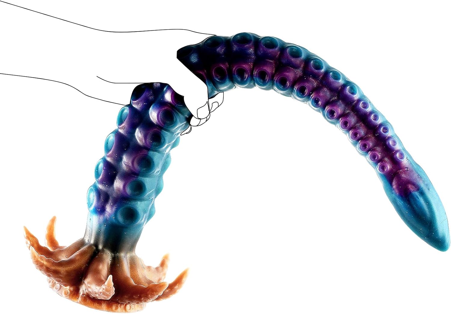 Realistic Tentacle Huge Fantasy Dildo Silicone Anal Dilator - Lurevibe