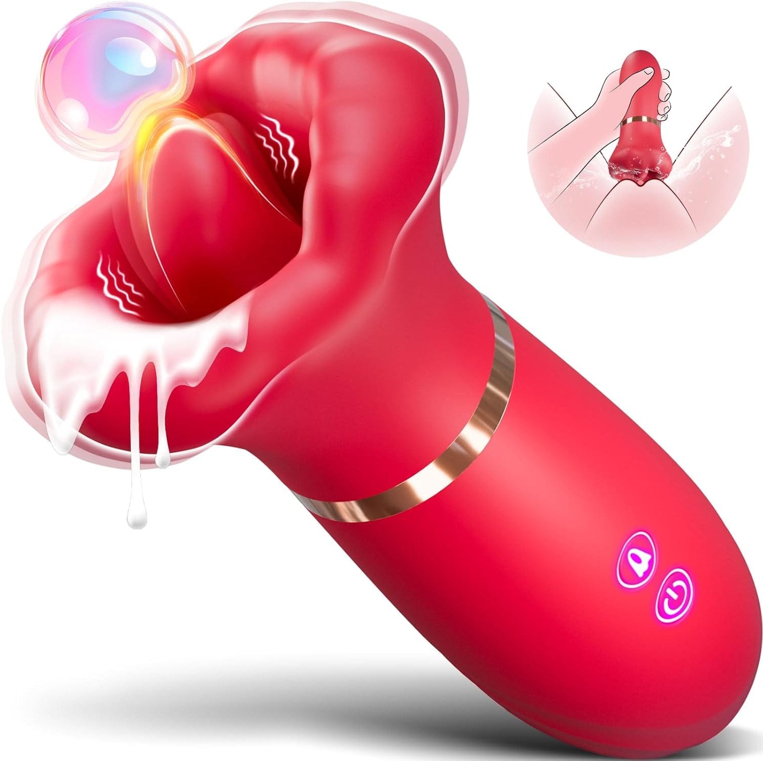 Oral Love 3 Tongue Thrusting Licking Clit Stimulation Vibrator - Lurevibe