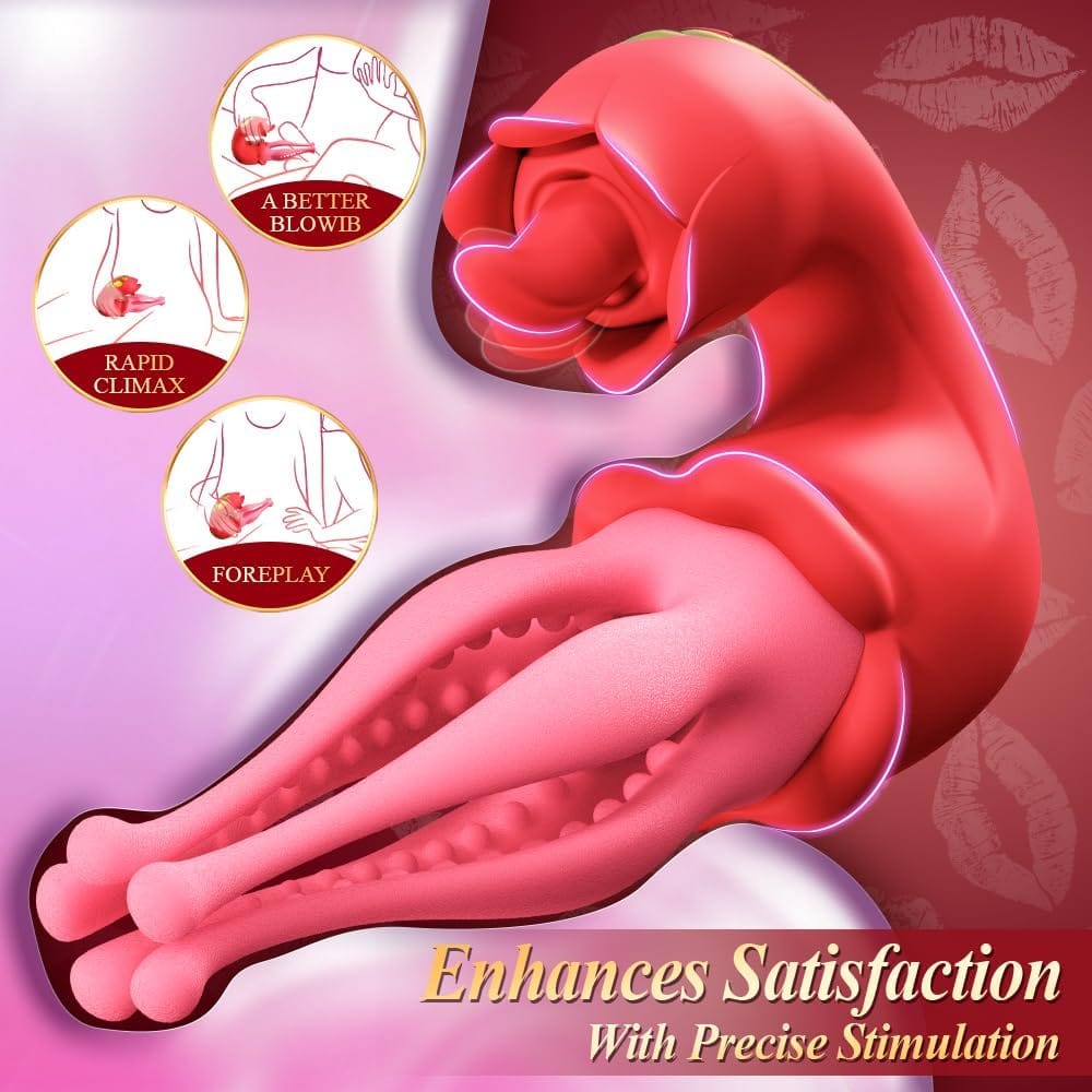 Stamens Tongue Licking Nipple Clitoral Stimulator
