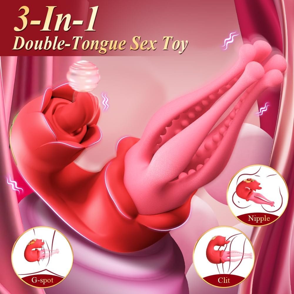 Stamens Tongue Licking Nipple Clitoral Stimulator