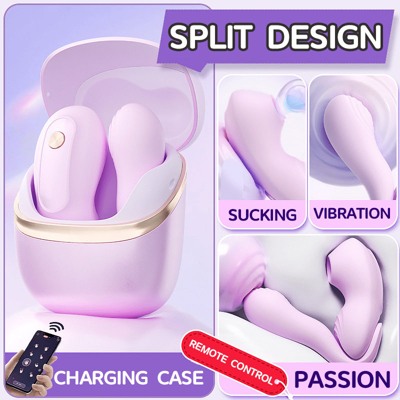 Wearable Suction Split-design Clitoral G-spot stimulator - Lurevibe