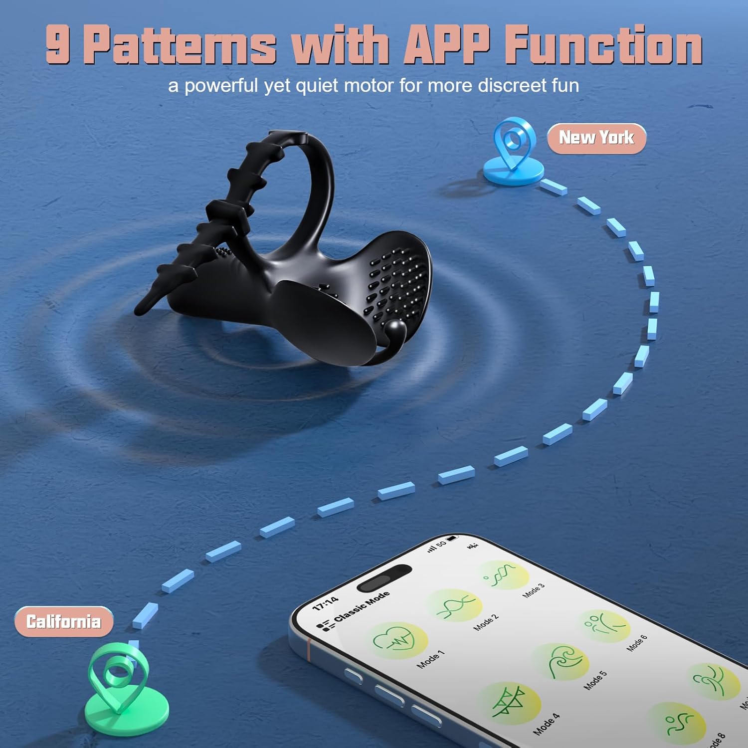 3 In 1 Vibrating Adjustable Penis Ring Vibrator - Lurevibe