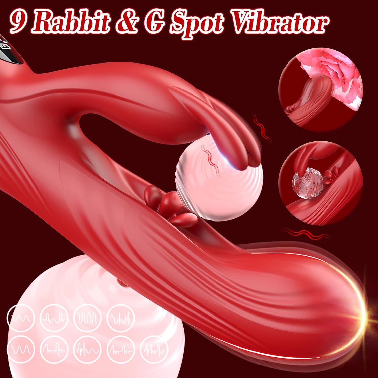 3 In 1 Rabbit Flapping G Spot Vibrator - Lurevibe