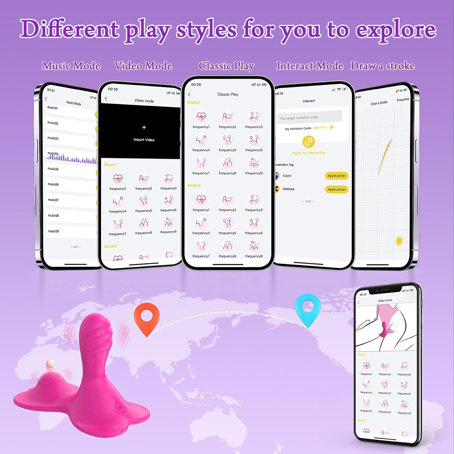 Sit-Ride Butterfly G-Spot Vibrating Cushion with APP Control - Lurevibe