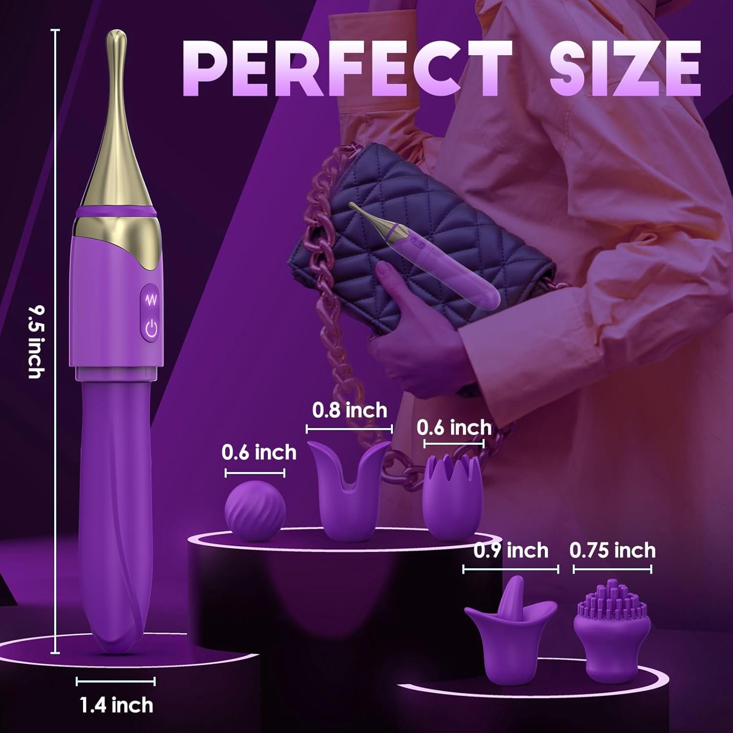 2 In 1 Mini Wand G Spot Vibrator - Lurevibe
