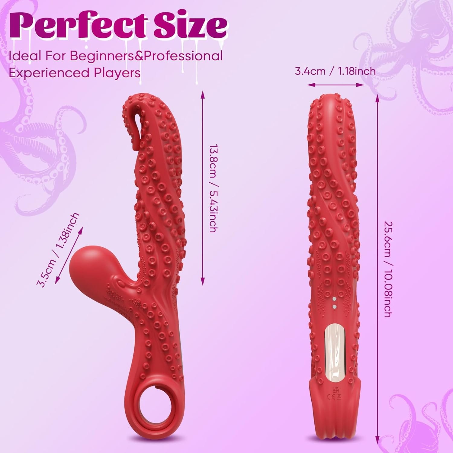 Octopus Tentacle Vibrating G-Spot Vibrator With Pull Ring - Lurevibe
