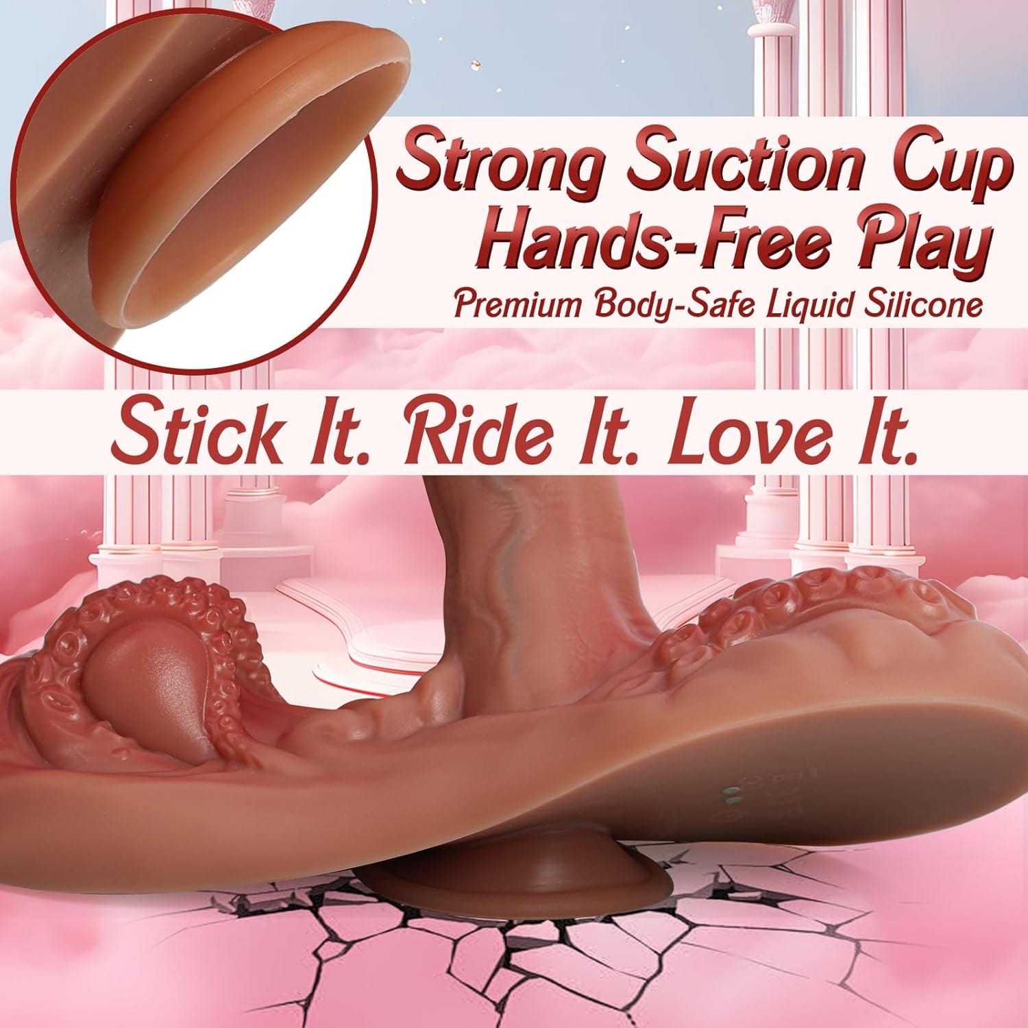 4 in 1 Sit and Ride Monster Dildo Vibrator with Remote Control - Lurevibe