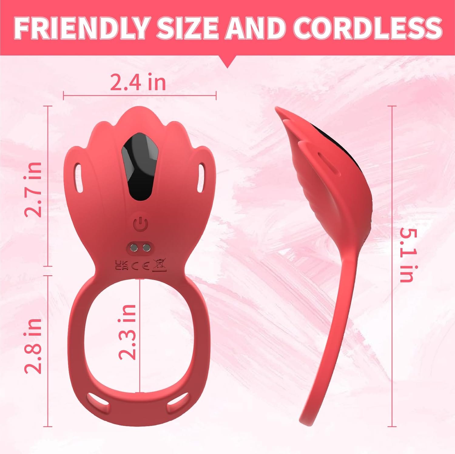 Wearable Panty Vibrator Vibrating Penis Ring Clitoral Stimulator with 9 Vibration Modes - Lurevibe