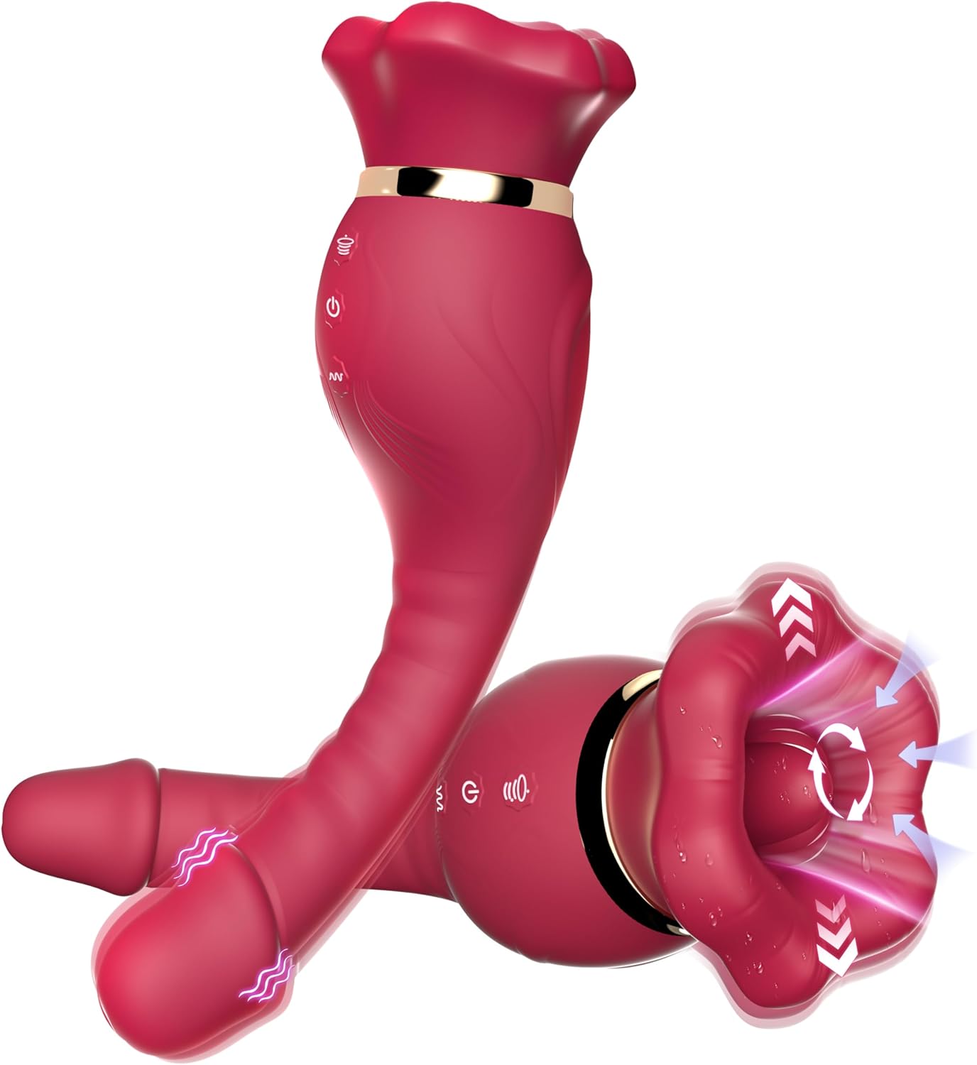 Big Mouth rotating tongue suction Vibrator G Spot Dildo Sex Toys Lurevibe Big Mouth rotating tongue suction Vibrator G Spot Dildo Sex Toys Lurevibe