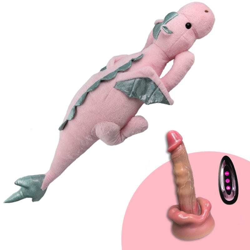 Plush Dildo Machine Thrusting Licking Dildo Machine Sex Toy With Remote Control - Lurevibe