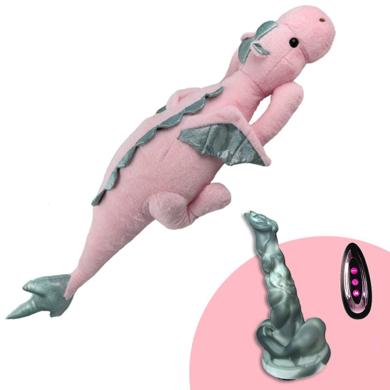 Plush Dildo Machine Thrusting Licking Dildo Machine Sex Toy With Remote Control - Lurevibe