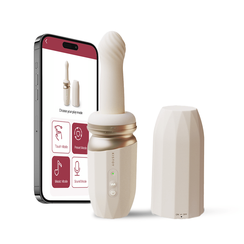Lurevibe -Telescopic Dildo Sex Machine App Control With Hand Free Sucker - Lurevibe