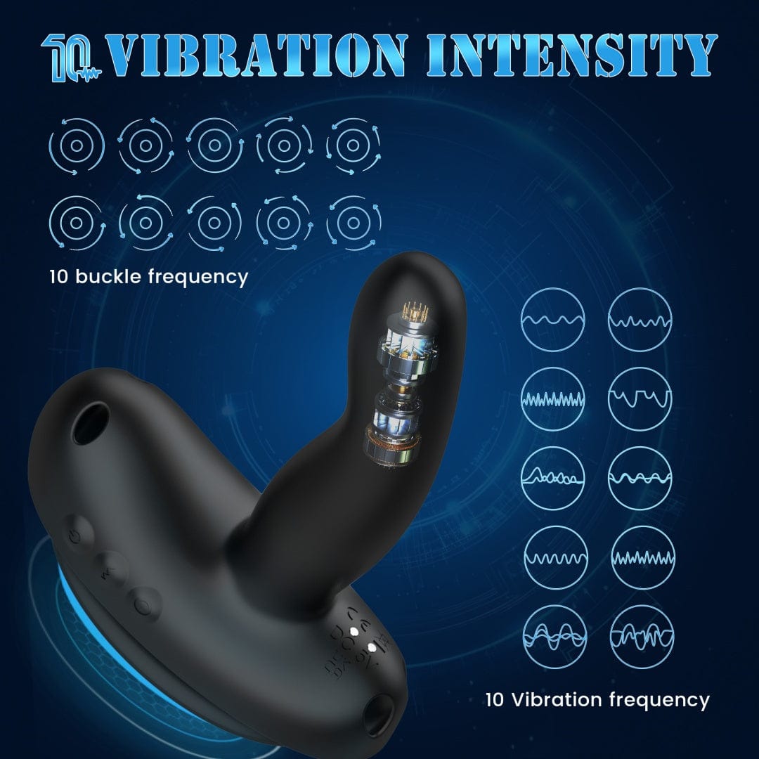 Mini Saddle G Spot Prostate Vibrator With Suction Cup & Panty - Lurevibe