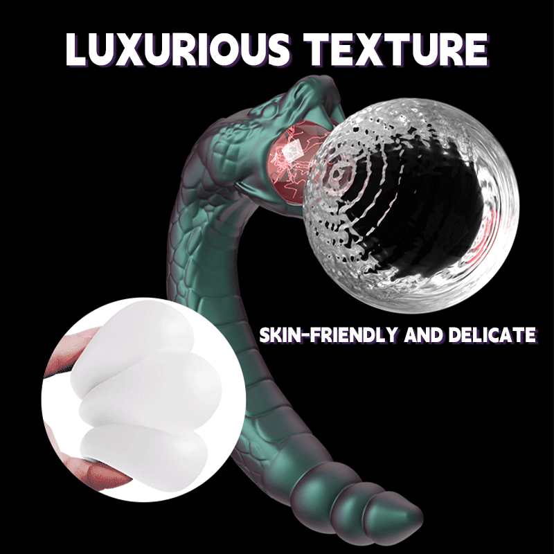Blush Snake - shaped Vibrating G SPpot Vibrator - Lurevibe