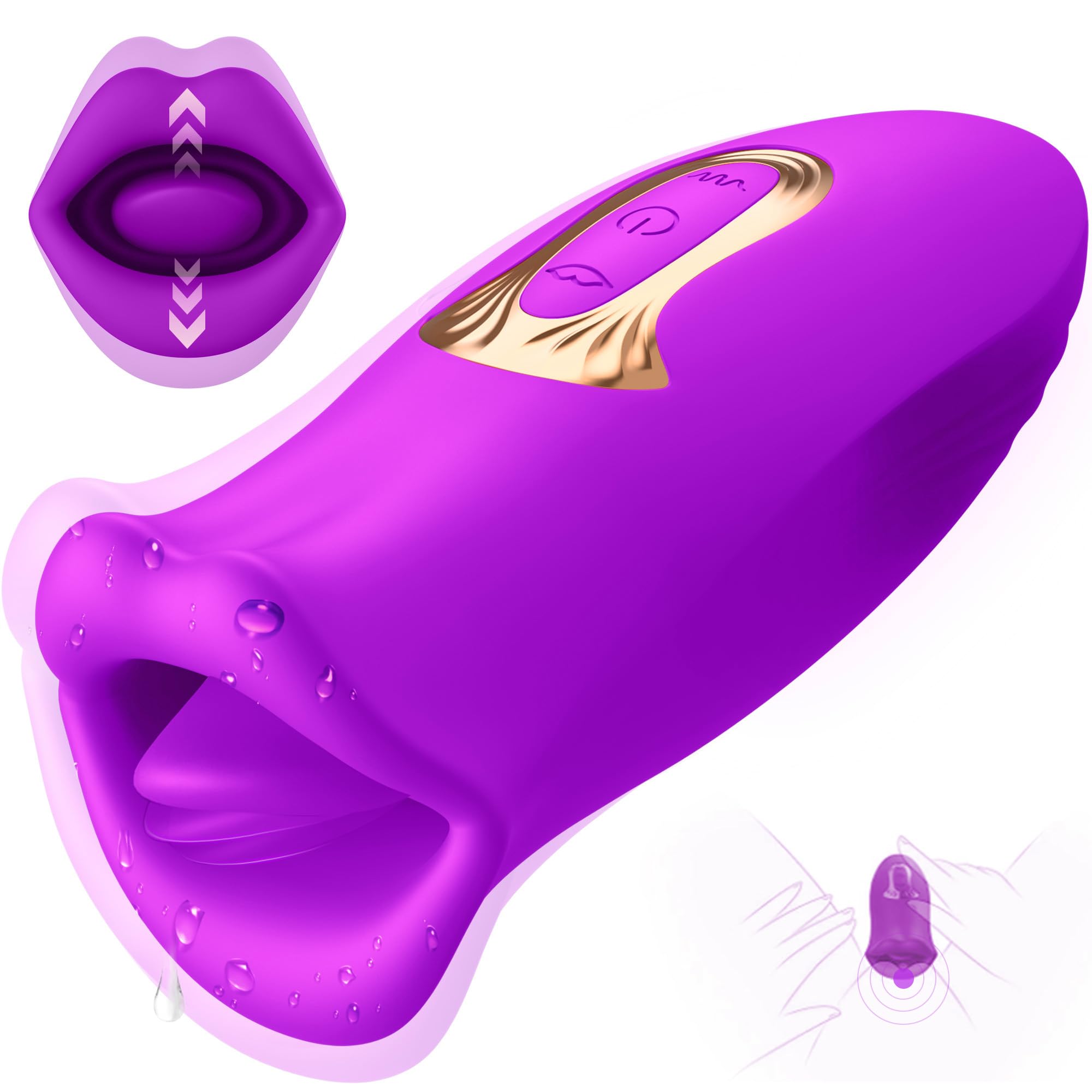 Rose Muncher 10 Biting & 10 Vibrating Modes Stimulate Nipple Clitoral Women Vibrator - Lurevibe