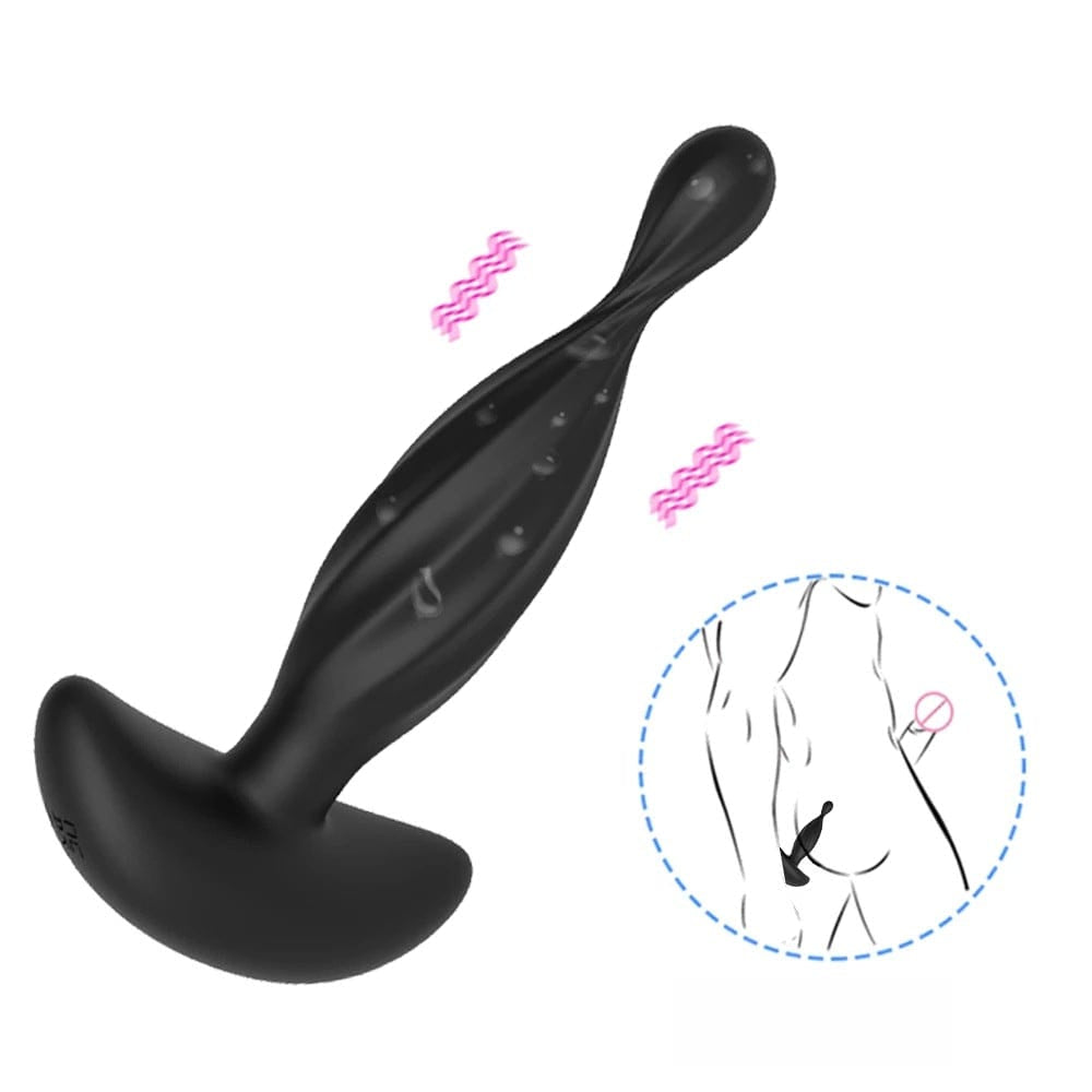 Anal Plug Vibrator Male Prostate Massager G-spot Masturbator