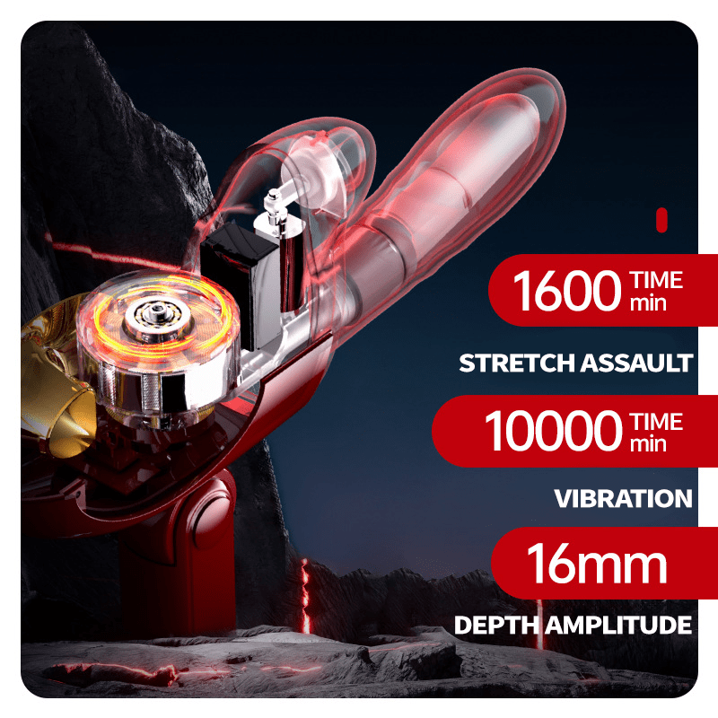 Leten New Generation of Impact Massage Vibrator Telescopic Sucking Female Gun Machine Adult Masturbator - Lurevibe