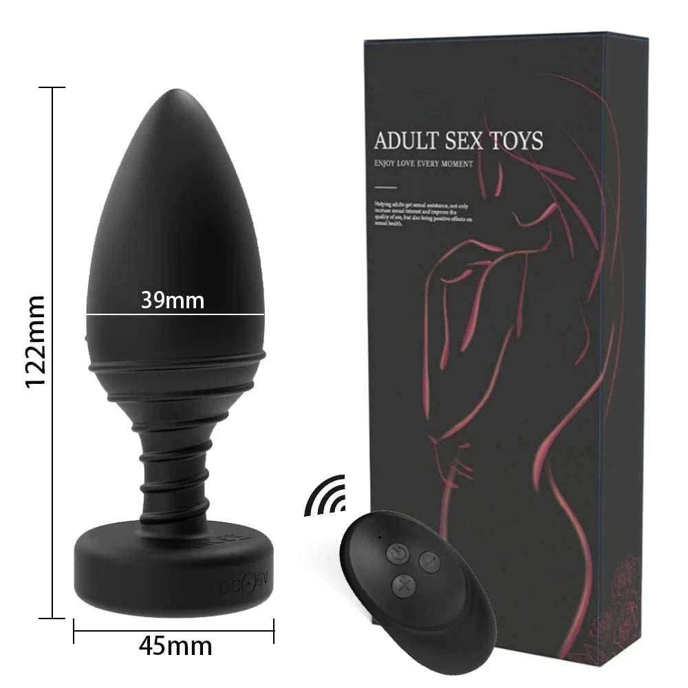 Luminous Anal Vibrator Wireless Remote Control Butt Plug - Lurevibe