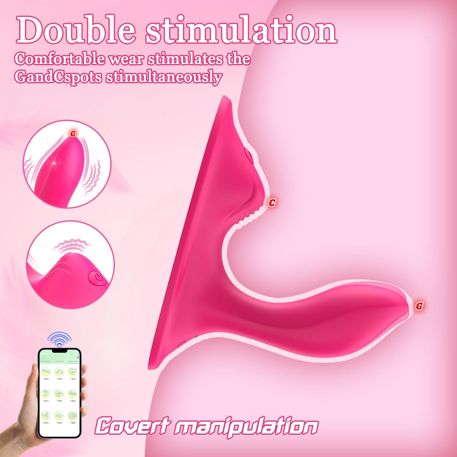 Dual Vibration Cushion Wearable Clitoral G Spot Vibrator - Lurevibe