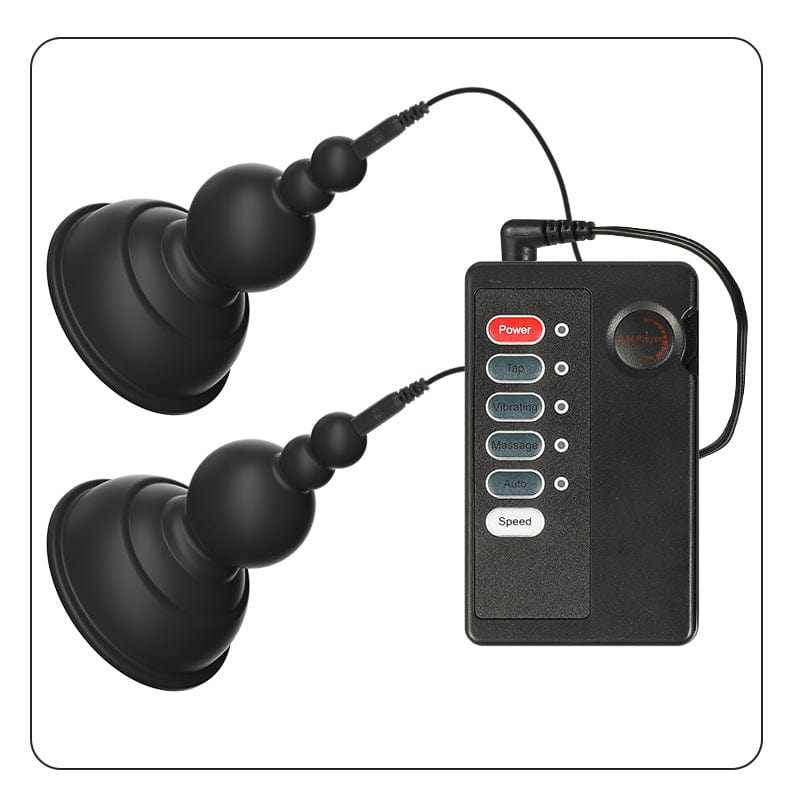BDSM Electric Shock Silicone Nipple Stimulator with Remote Control - Lurevibe