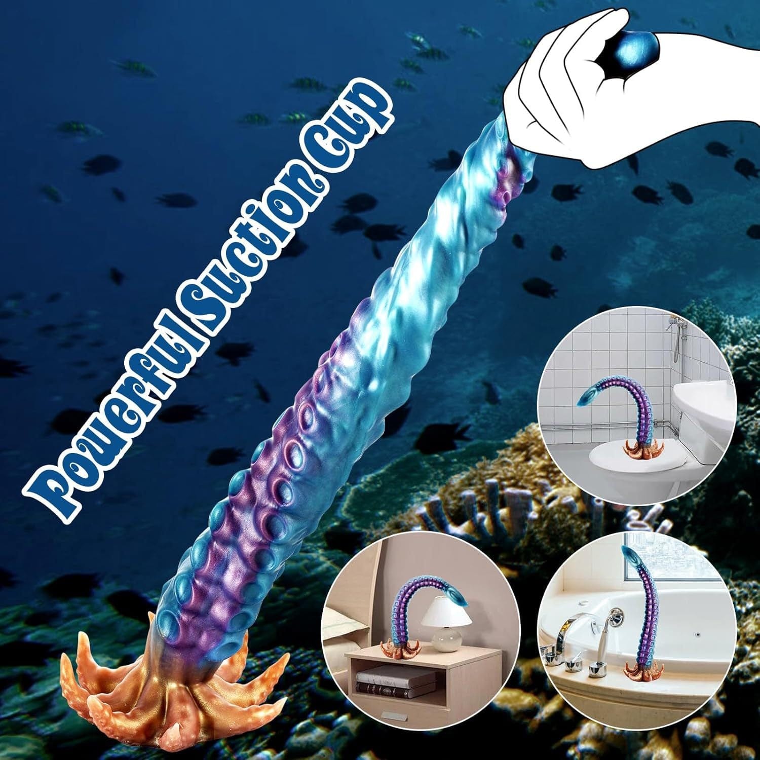 Realistic Tentacle Huge Fantasy Dildo Silicone Anal Dilator - Lurevibe