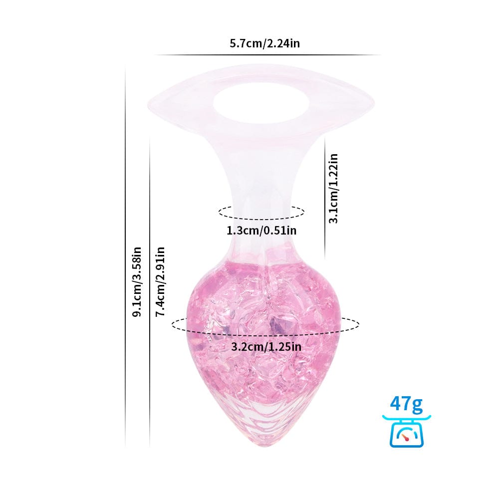 Love-shaped Crystal Wearable Butt Plug for Anal Sex