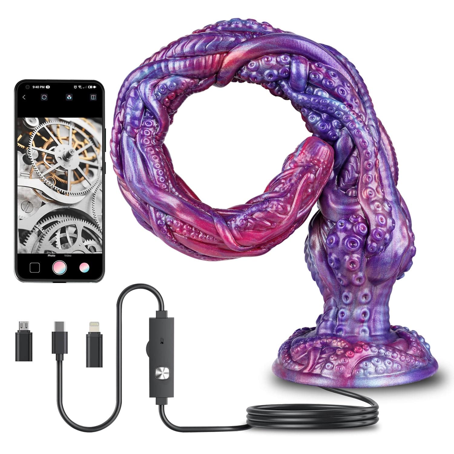 Octopus Smart Endoscopic / Squirting Monster Dildo Anal Plug Lurevibe Octopus Smart Endoscopic / Squirting Monster Dildo Anal Plug Lurevibe